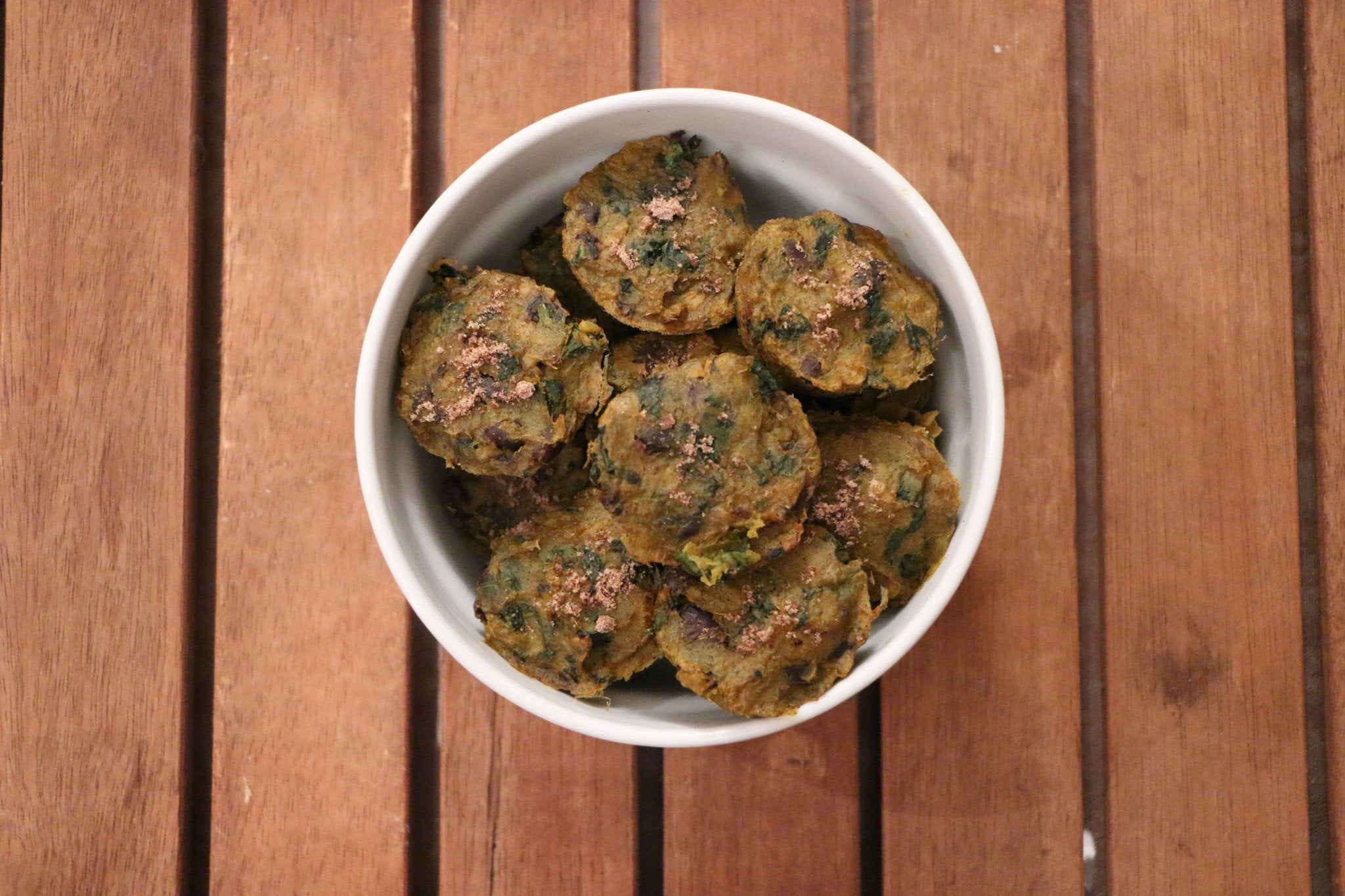 Miracle Tree's Sweet Potato Moringa Bites