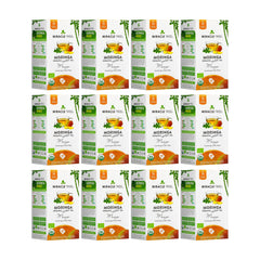Ekologiskt Moringate - Mango - Koffeinfritt - 12-pack (300 tepåsar) - Förpackningens framsida