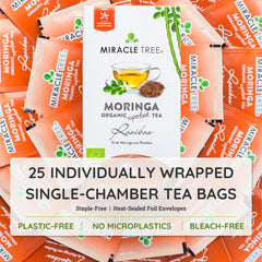 Ekologiskt Moringate - Rooibos - Koffeinfritt - I förpackningen