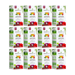 Té de Moringa Orgánico - Hibisco - Sin Cafeína - Pack de 12 (300 bolsitas) - Frente de la caja