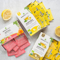 Chá de Moringa Orgânico - Limão e Camomila - Chá de Ervas sem Cafeína - Estilo de vida