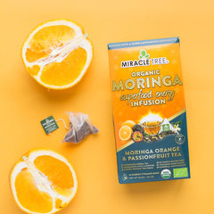Thé Moringa Énergie Bio - Orange-Passion - Alternative au Café - Art de vivre