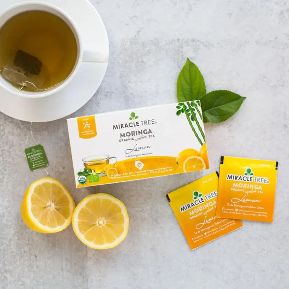 Lemon Moringa Tea - Organic Caffeine-Free Herbal Tea | Miracle Tree