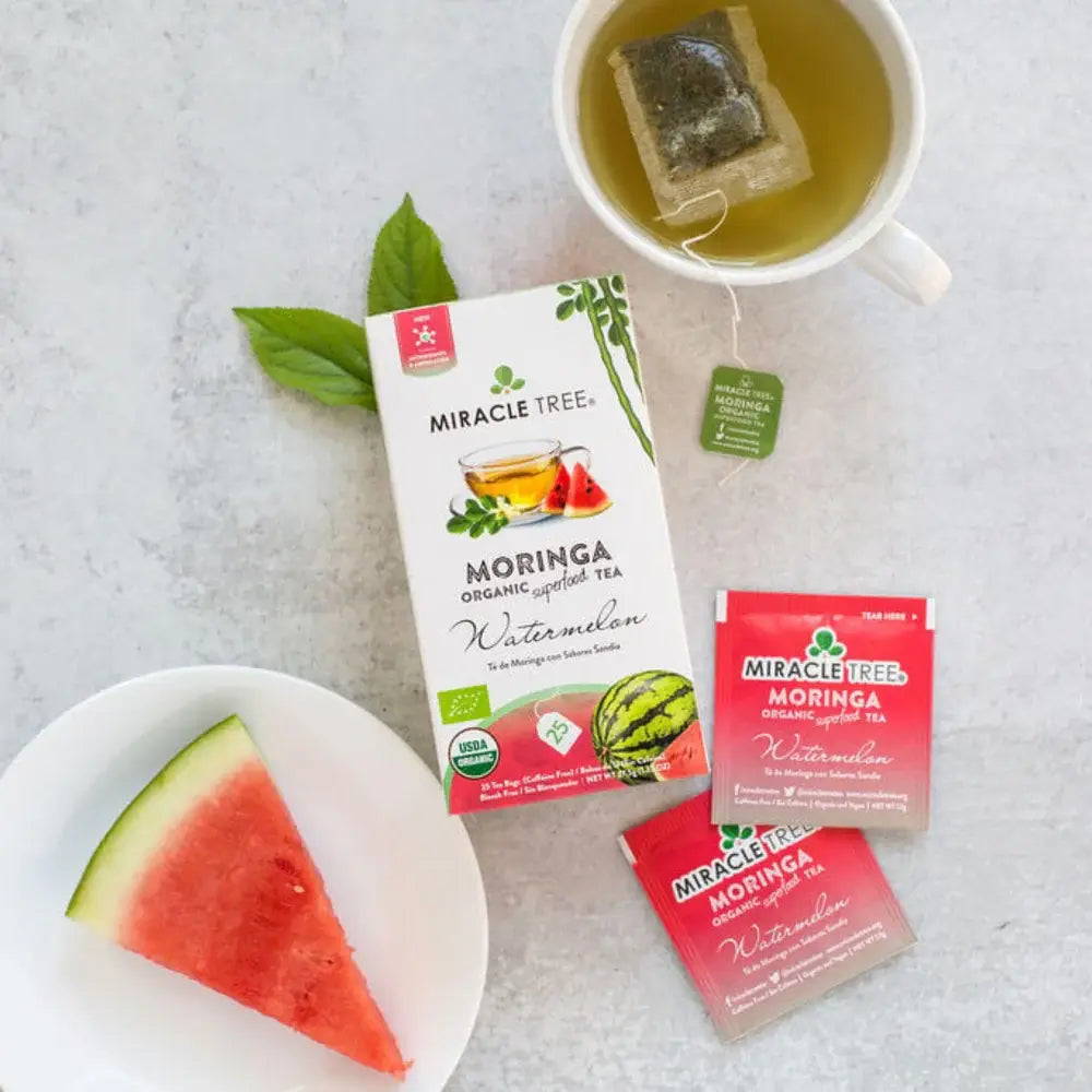 Watermelon Moringa Tea - Organic Caffeine-Free Herbal Tea