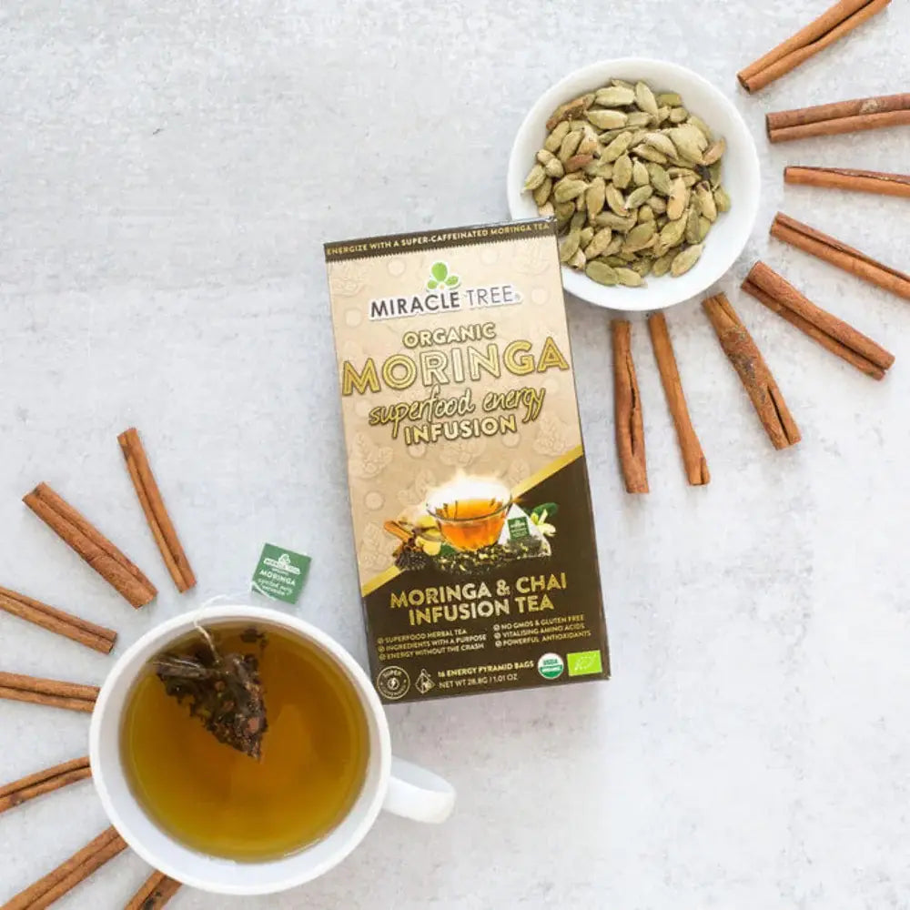 Chai Energy Tea - 155mg Caffeine Coffee Alternative | Miracle Tree