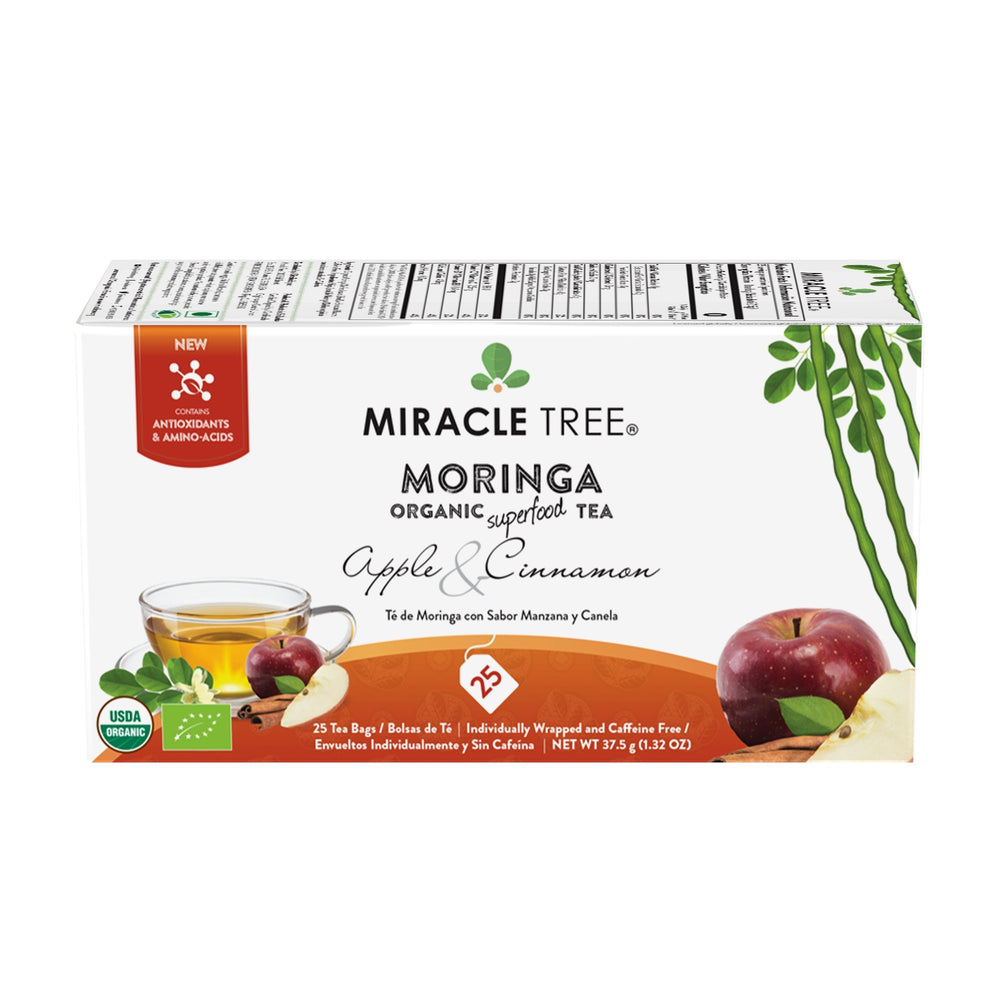 Organic Moringa Tea, Apple & Cinnamon - Miracle Tree