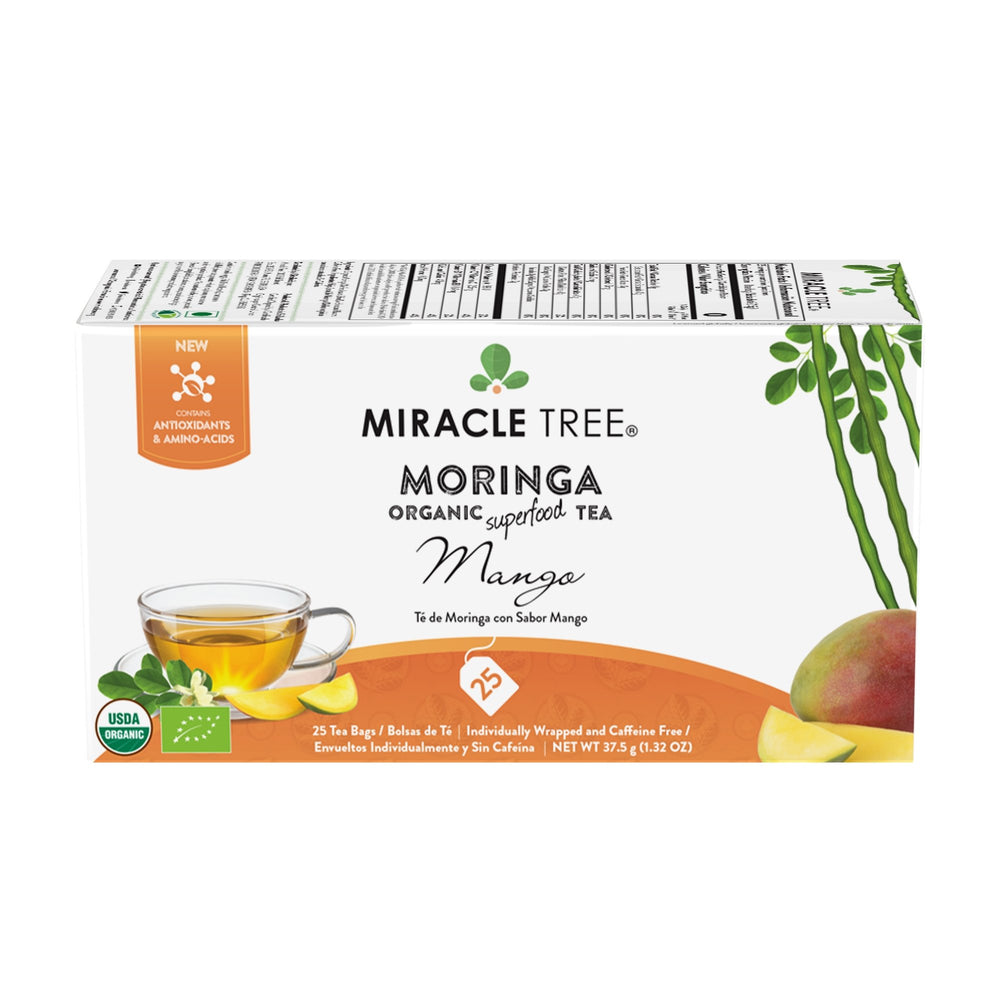 Organic Moringa Tea, Mango - Miracle Tree