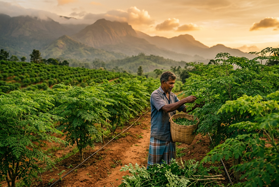 Sri Lanka Moringa Farm Organic Powder: Who Grows Your Miracle Tree Moringa
