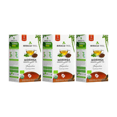 
                    
                      Ekologiskt Moringate - Rooibos - Koffeinfritt - 3-pack (75 tepåsar) - Förpackningens framsida
                    
                  