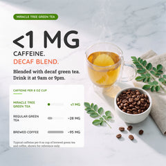 
                    
                      Organic Moringa Tea - Green Tea - Decaffeinated Herbal Tea - Caffeine
                    
                  