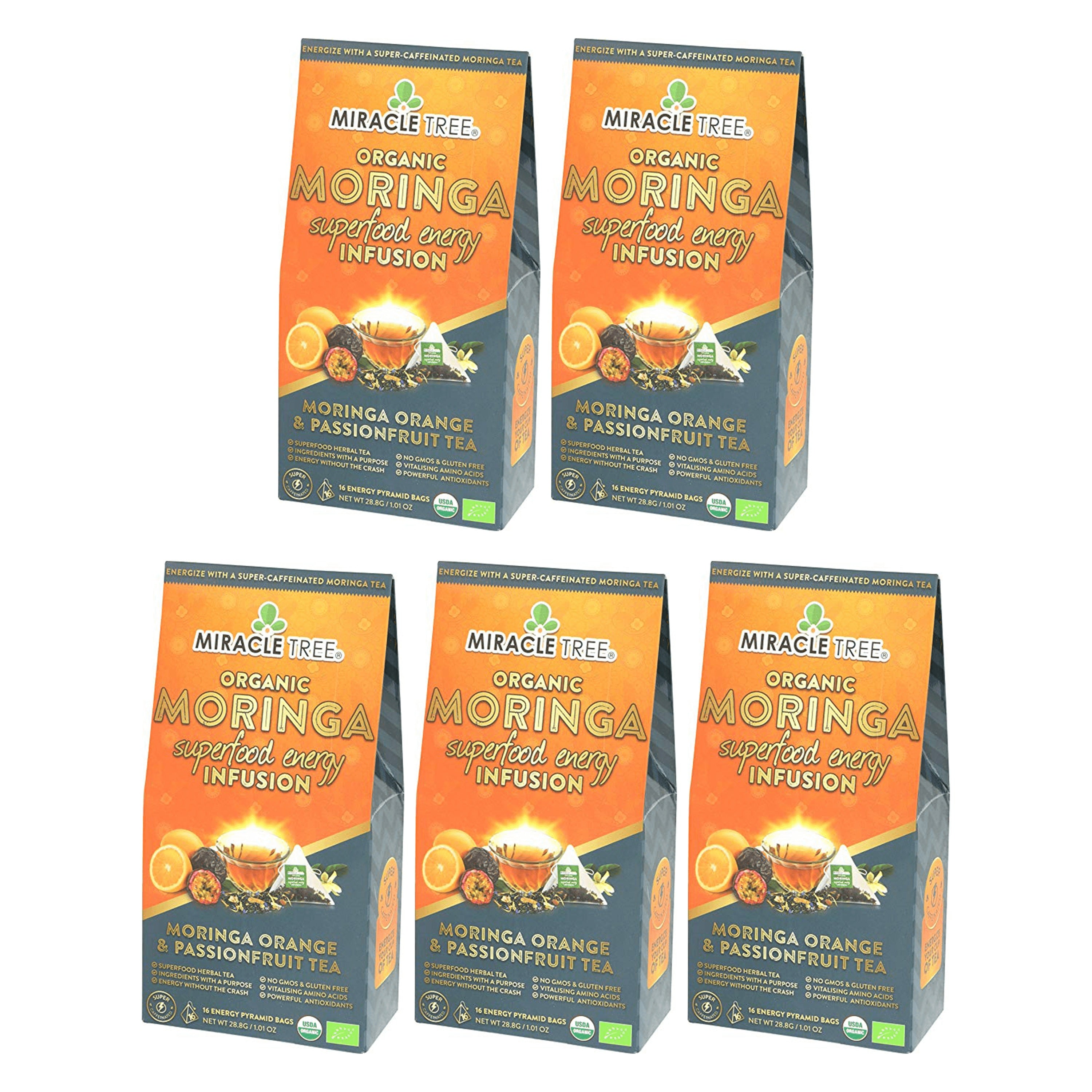 Orange Passionfruit Moringa Energy Tea | Miracle Tree