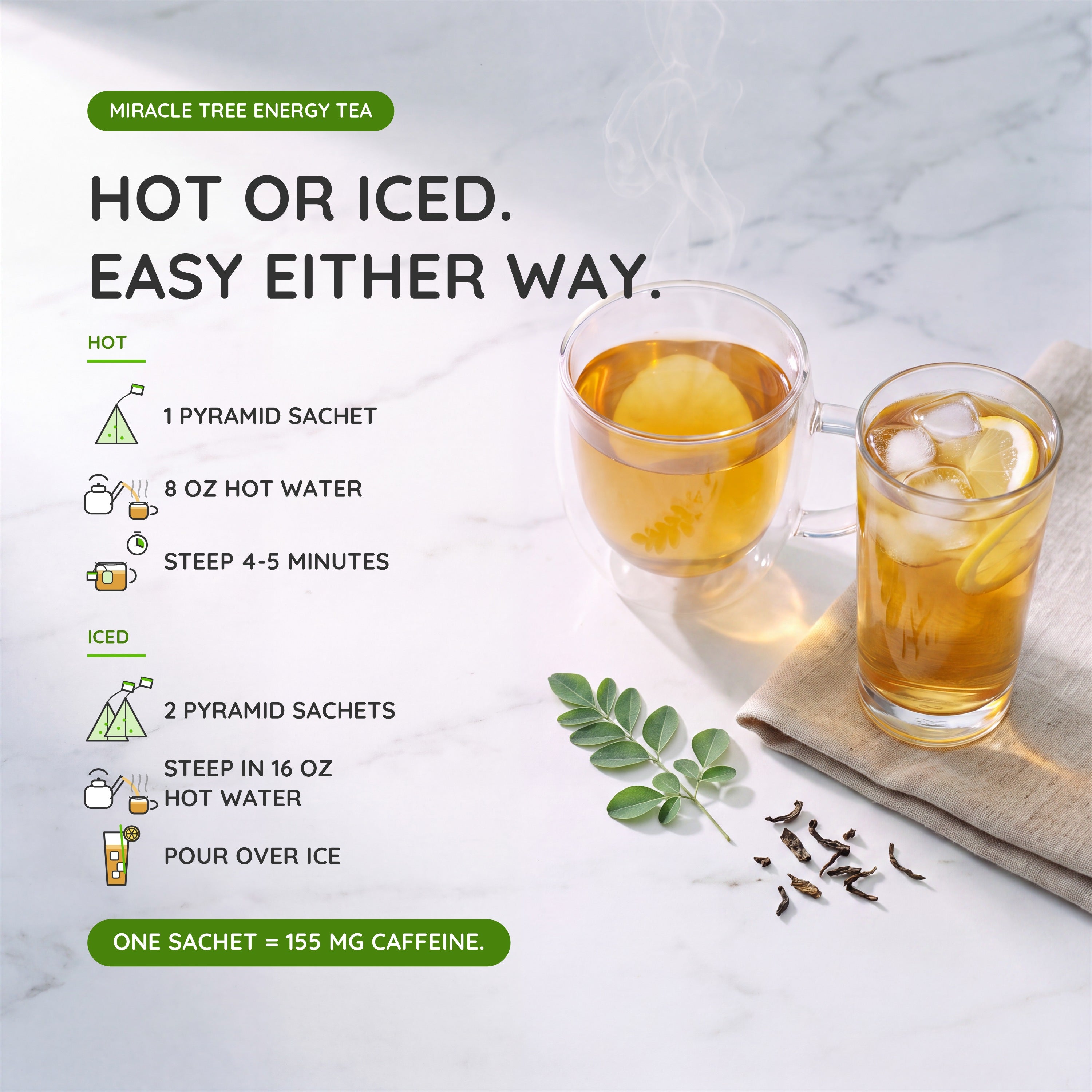 Orange Passionfruit Moringa Energy Tea | Miracle Tree