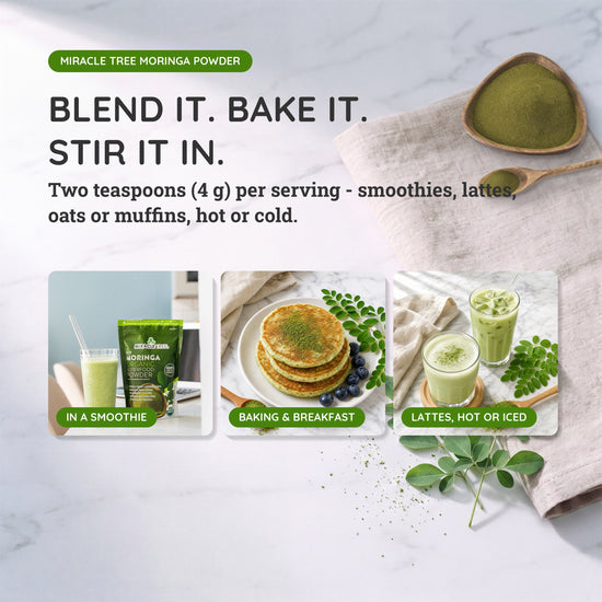 
                    
                      Six everyday ways to use organic moringa powder, from morning smoothie to evening soup
                    
                  