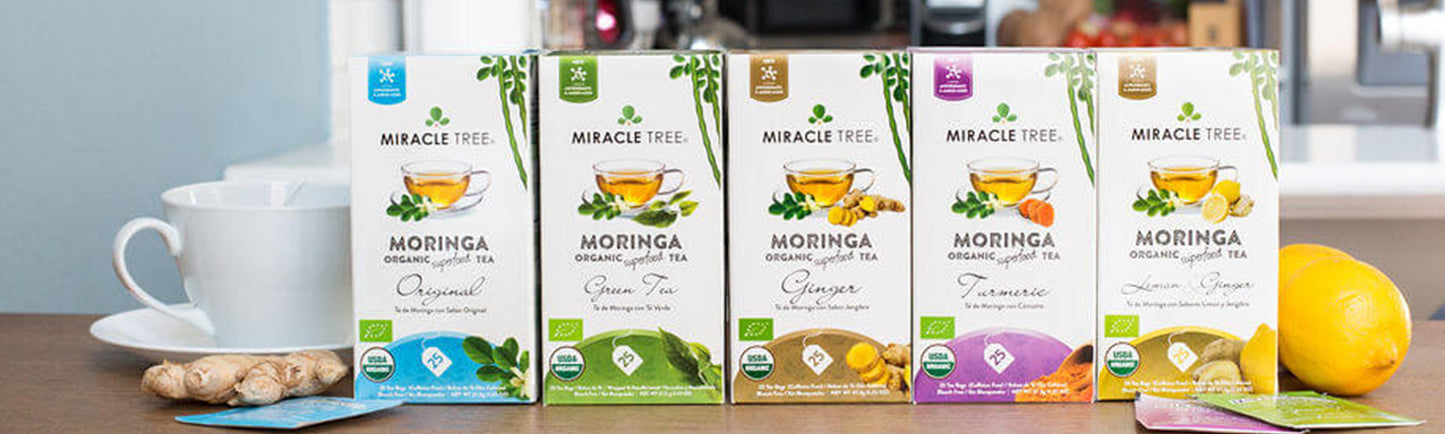 Herbal Moringa Teas in Various Flavors