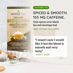 
                    
                      Thé Moringa Énergie Bio - Chai - Alternative au Café - Goût
                    
                  