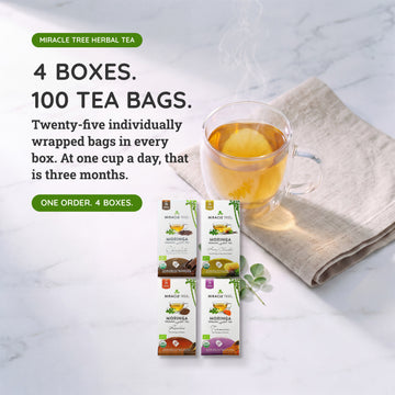 Organic Moringa Tea Bundle - Tranquility Set - 4 Flavors - Value