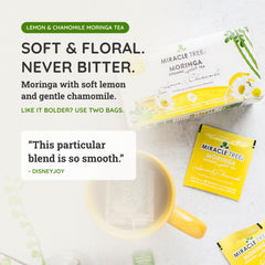 
                    
                      Chá de Moringa Orgânico - Limão e Camomila - Chá de Ervas sem Cafeína - Sabor
                    
                  