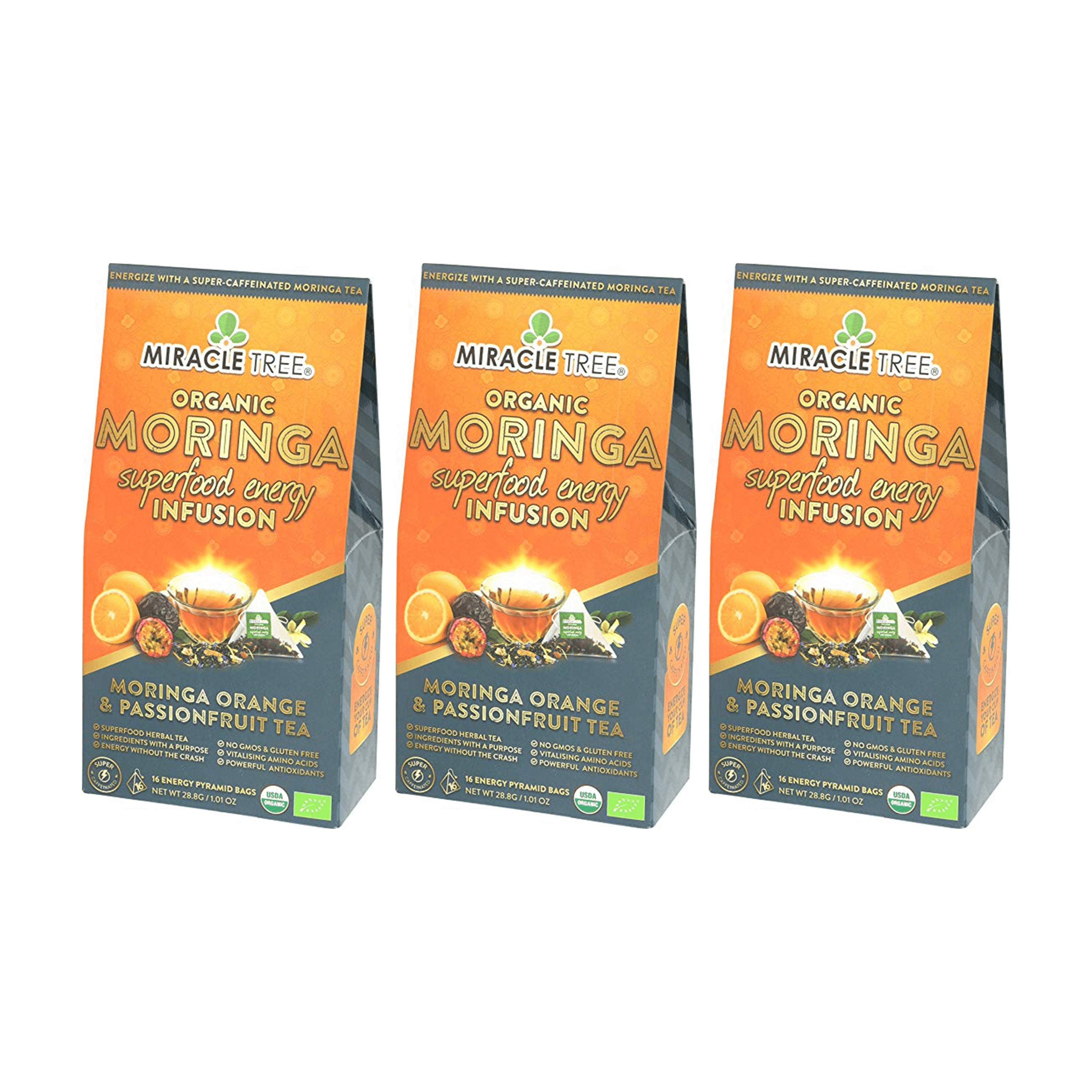 Orange Passionfruit Moringa Energy Tea | Miracle Tree