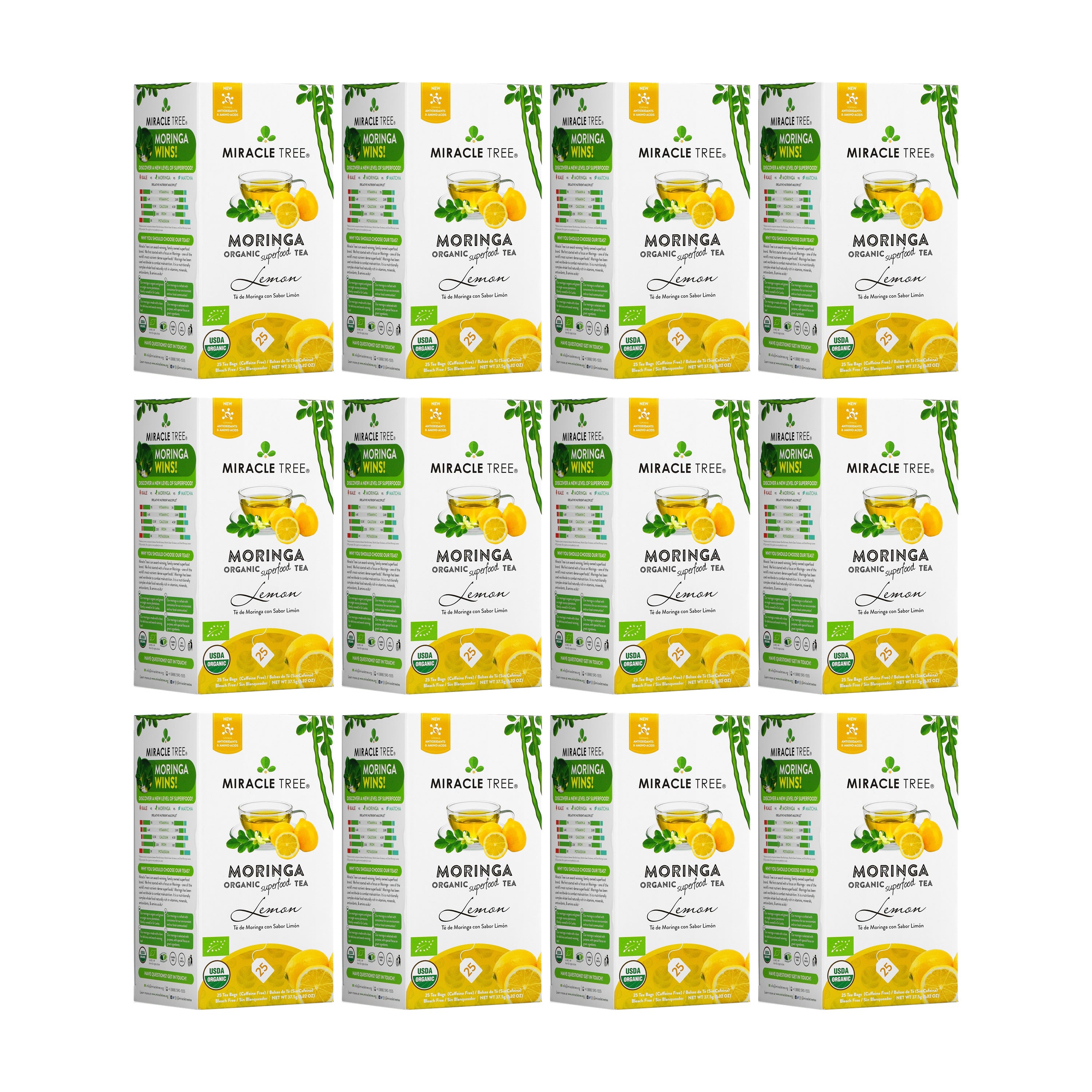 Lemon Moringa Tea, Caffeine-Free | Miracle Tree