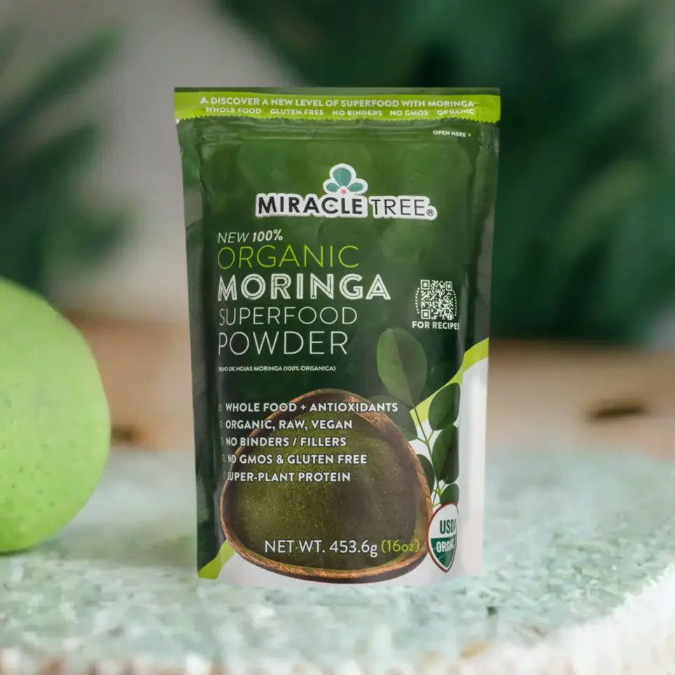 100% Organic Moringa Pouch, 16oz