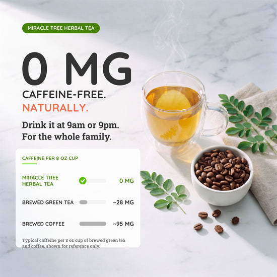 
                    
                      Chá de Moringa Orgânico - Hibisco - Chá de Ervas sem Cafeína - Cafeína
                    
                  