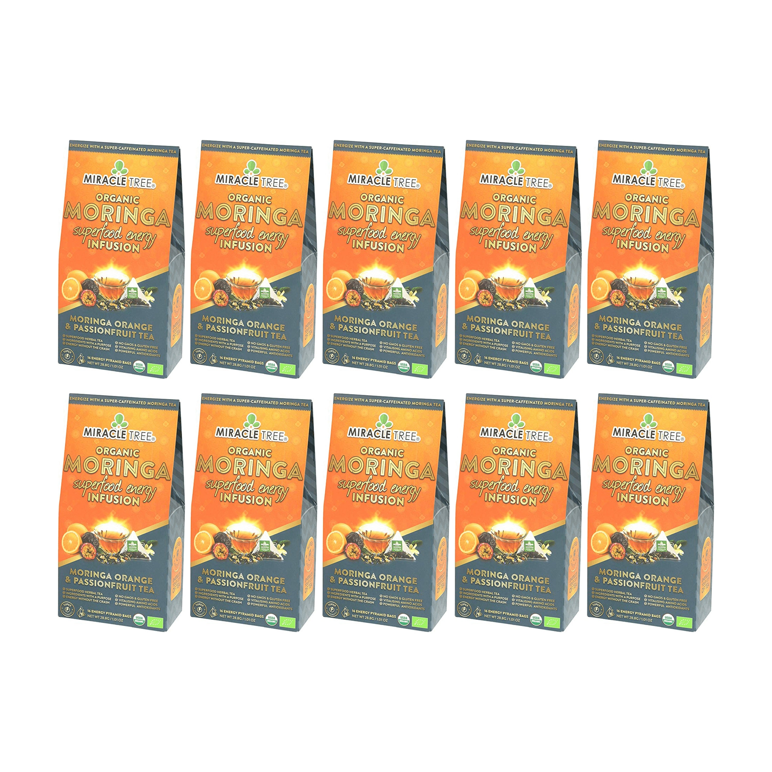 Orange Passionfruit Moringa Energy Tea | Miracle Tree