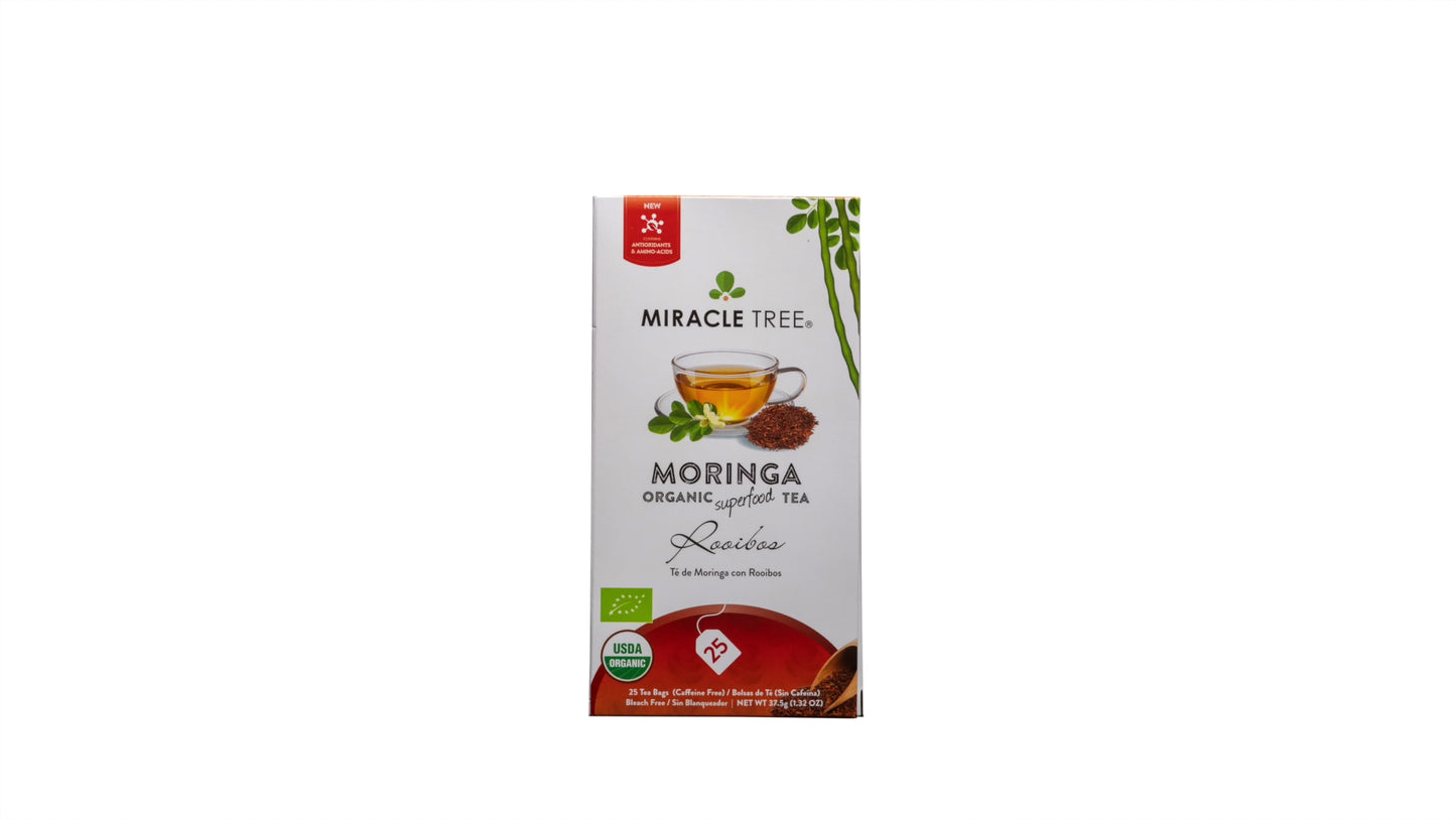 Organic Moringa Tea - Rooibos - Caffeine-Free Herbal Tea