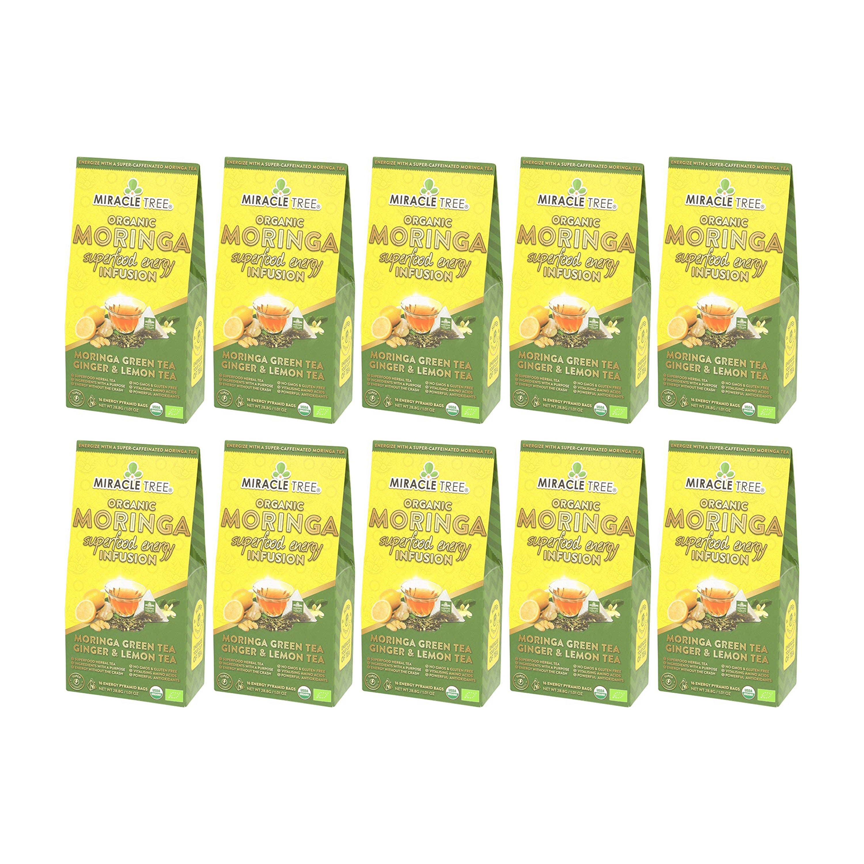 Ginger Lemon Moringa Energy Tea | Miracle Tree