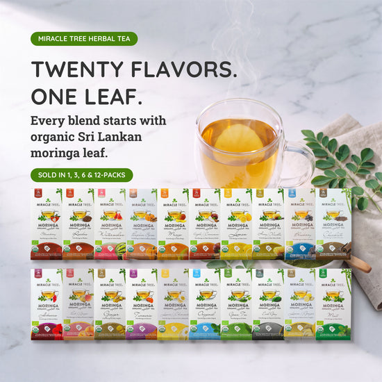 
                    
                      Organic Moringa Tea Bundle - Serenity Set - 4 Flavors - The full range
                    
                  