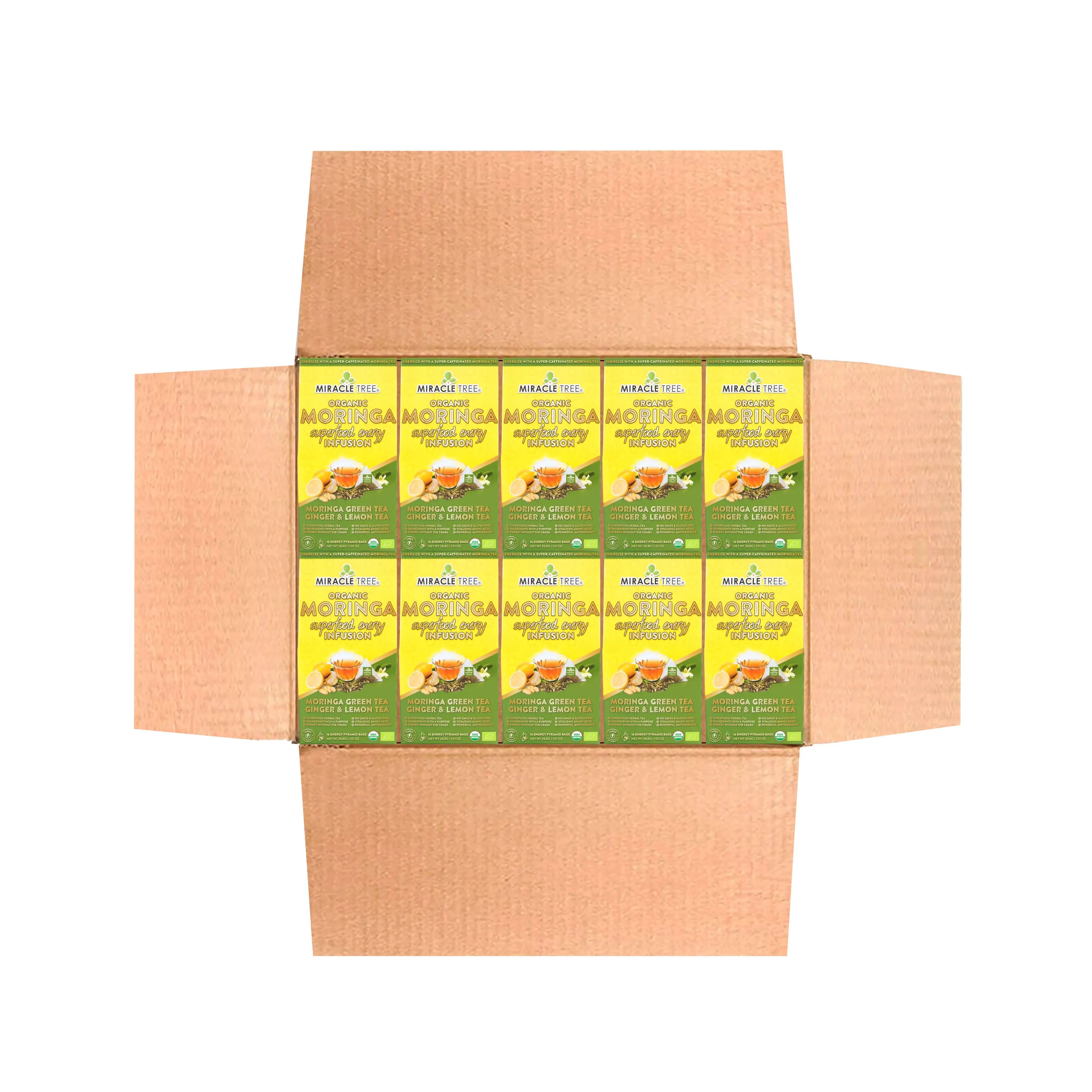 Ginger Lemon Energy Tea - 155mg Caffeine Coffee Alternative