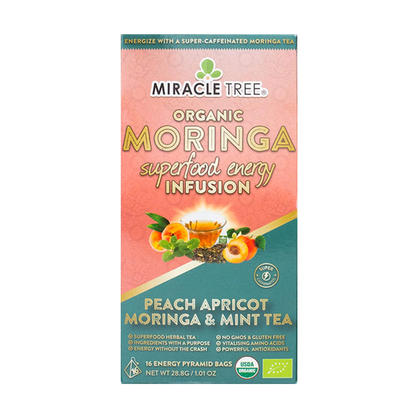 
                  
                    Moringa Energy Tea, Peach Mint Apricot
                  
                