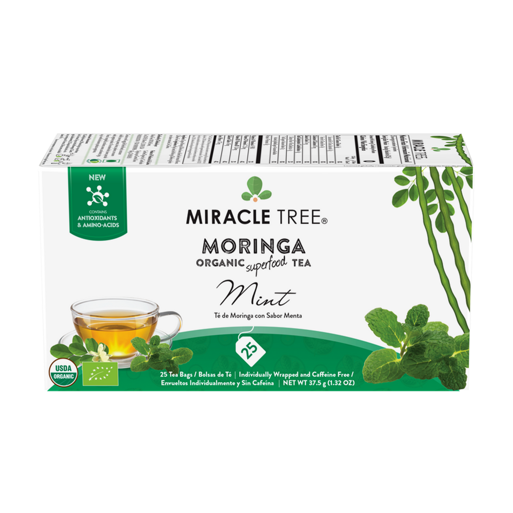 
                  
                    Organic Moringa Tea, Mint - Miracle Tree
                  
                