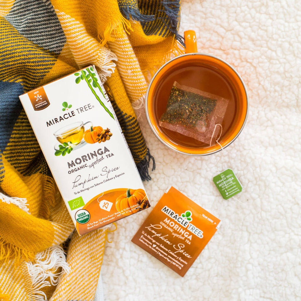 
                  
                    Organic Moringa Tea, Pumpkin Spice
                  
                