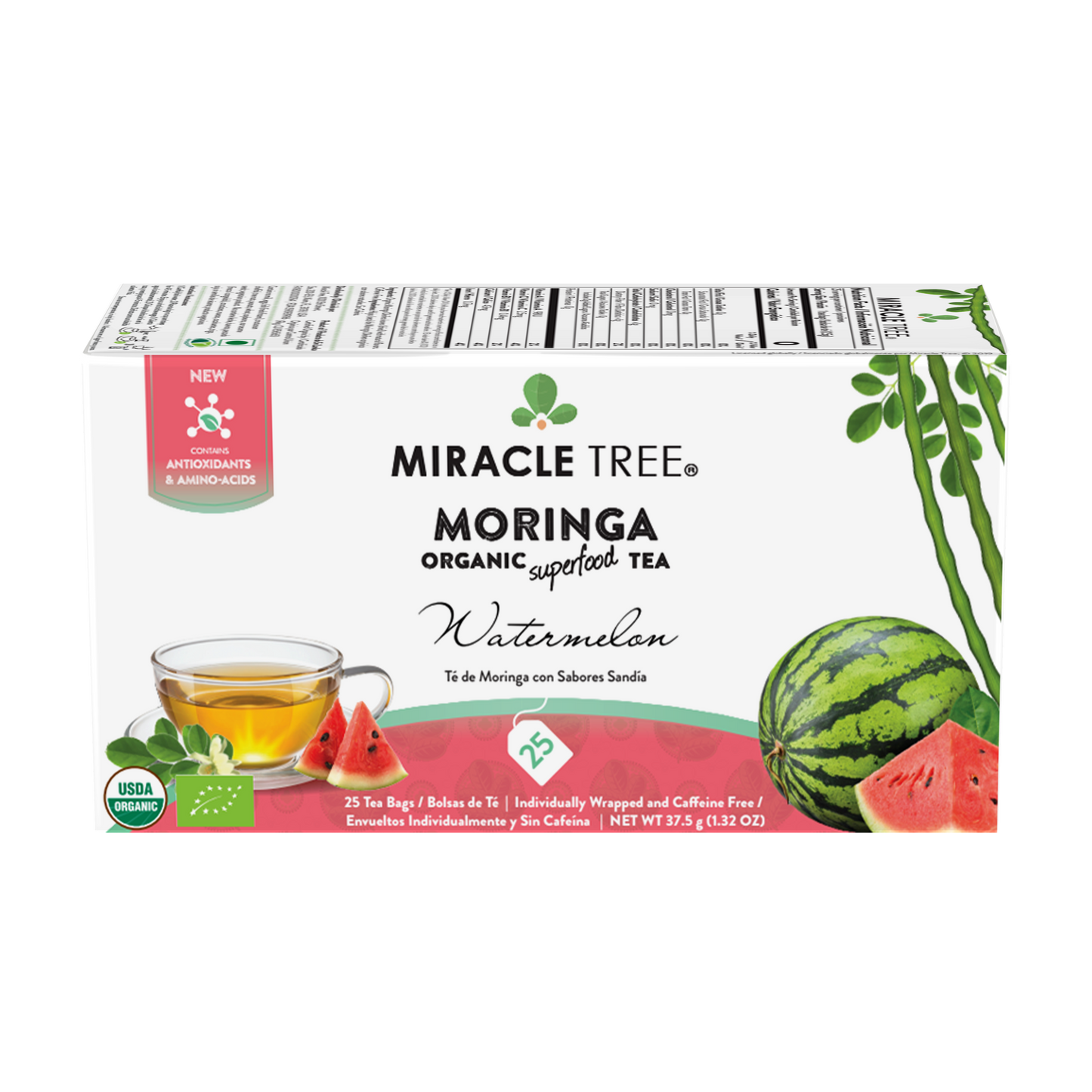 
                  
                    Organic Moringa Tea, Watermelon
                  
                