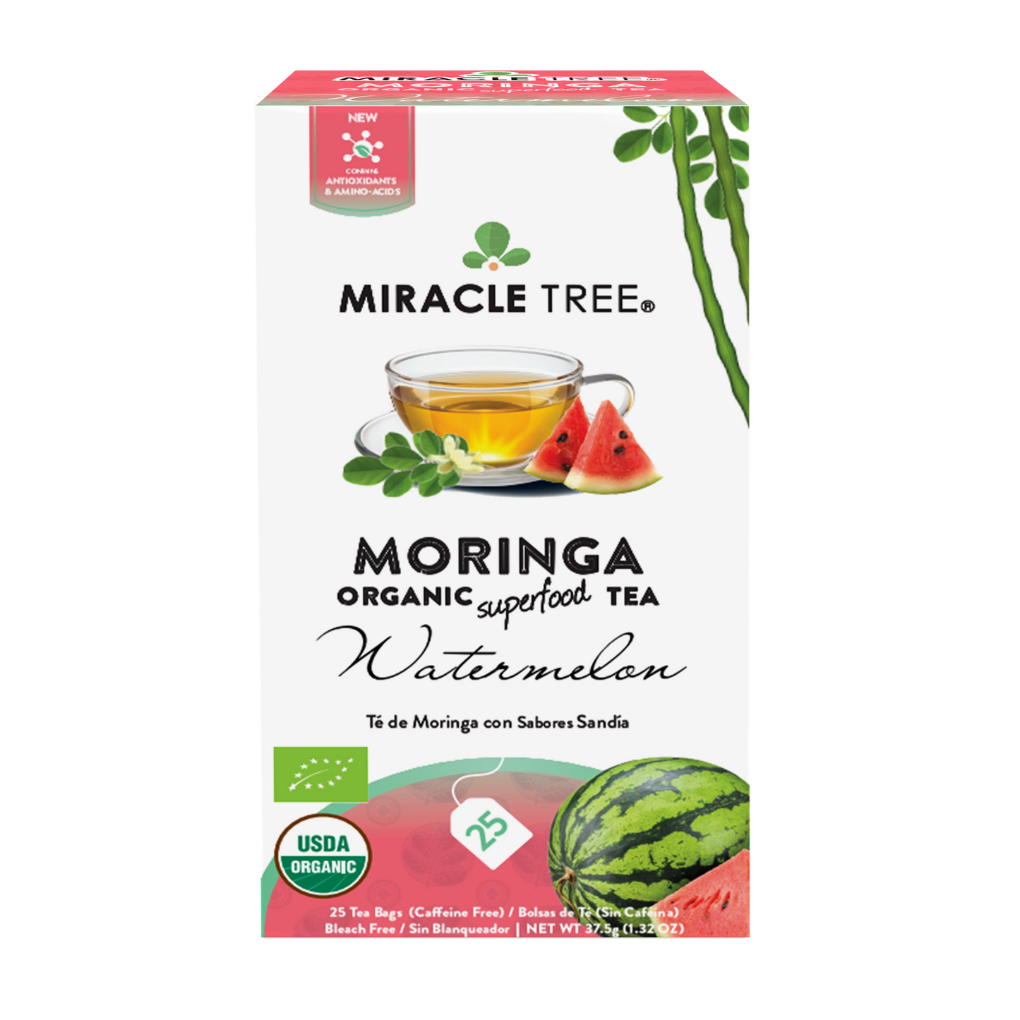 
                  
                    Organic Moringa Tea, Watermelon
                  
                