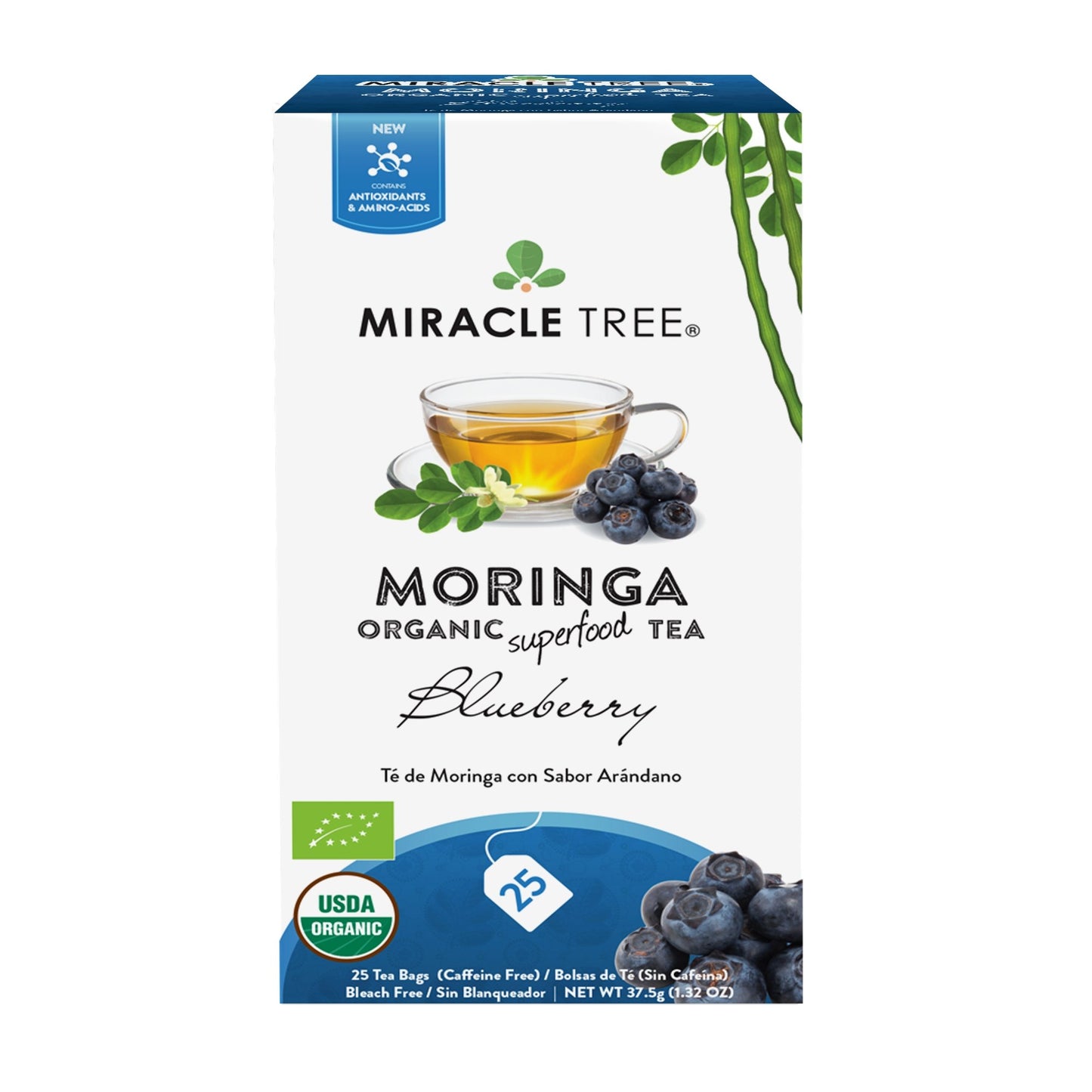 
                  
                    Organic Moringa Tea, Blueberry - Miracle Tree
                  
                
