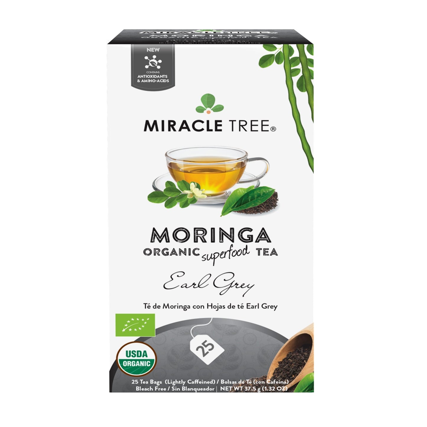 
                  
                    Organic Moringa Tea, Earl Grey - Miracle Tree
                  
                