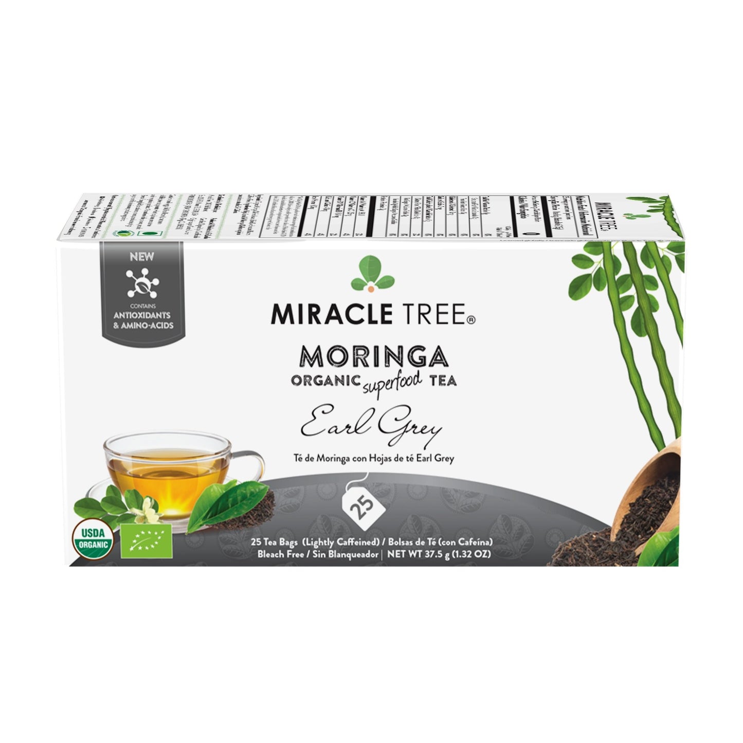 
                  
                    Organic Moringa Tea, Earl Grey - Miracle Tree
                  
                