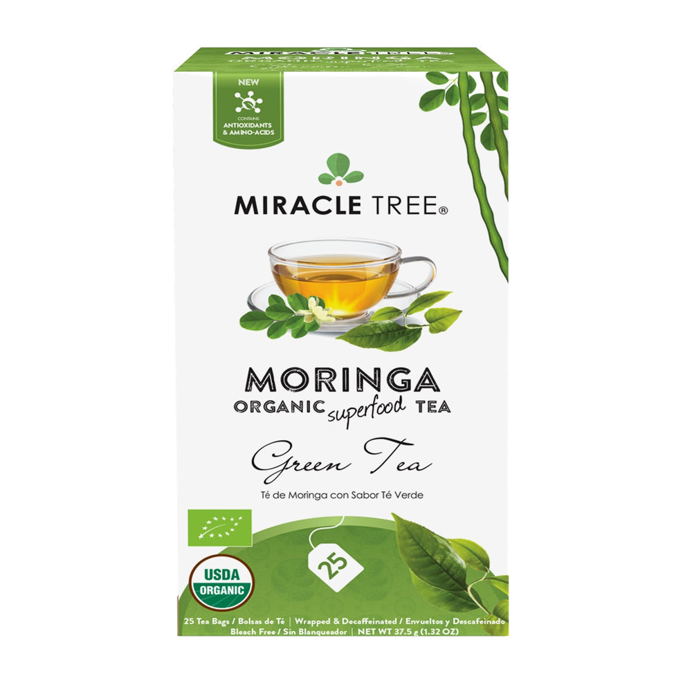 Organic Moringa Tea, Green Tea - Miracle Tree