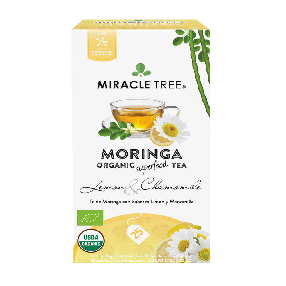 
                  
                    Organic Moringa Tea, Lemon & Chamomile - Miracle Tree
                  
                