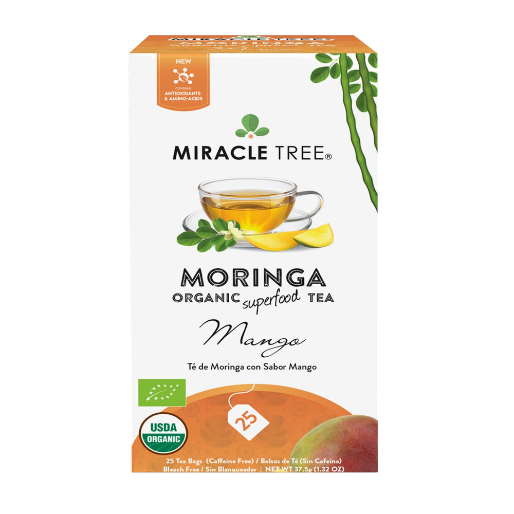 Organic Moringa Tea, Mango - Miracle Tree