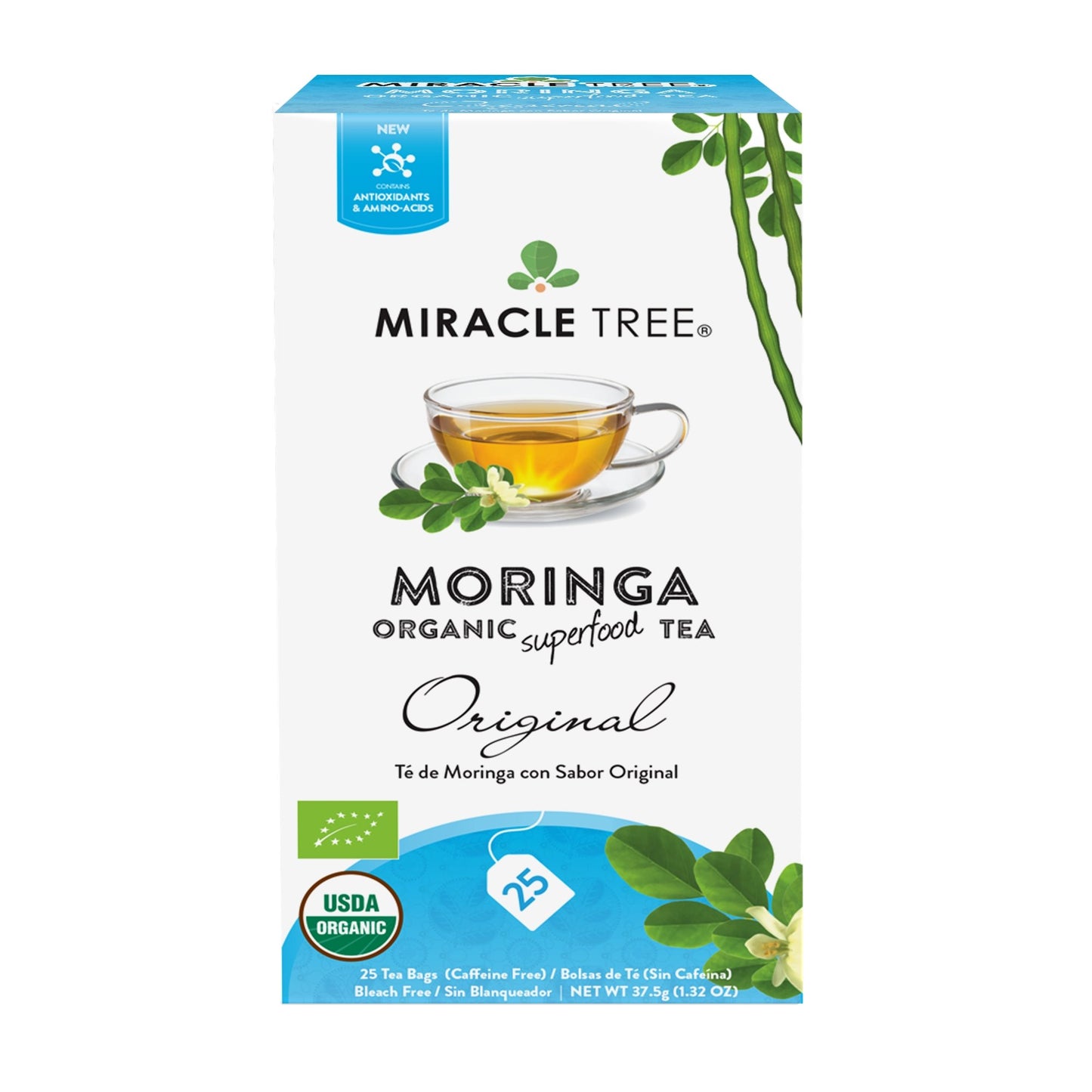 
                  
                    Organic Moringa Tea, Original - Miracle Tree
                  
                