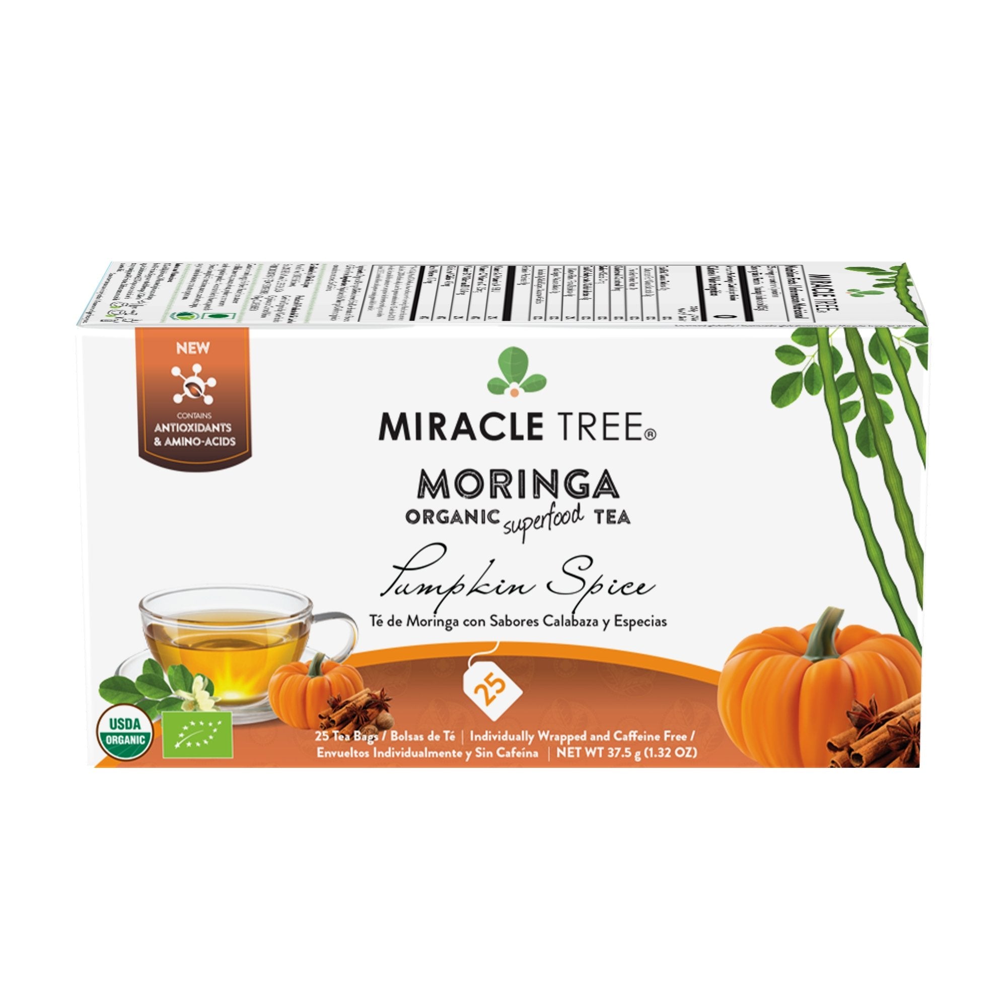Organic Moringa Tea, Pumpkin Spice – Miracle Tree