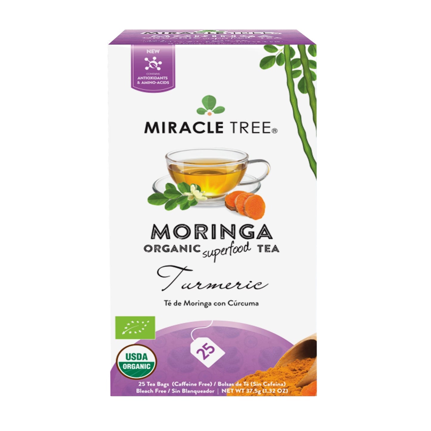 
                  
                    Organic Moringa Tea, Turmeric - Miracle Tree
                  
                